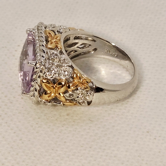 NWOT Rare Estate Victoria Wieck Lilac Amethyst Ring Size 6 - Picture 4 of 9